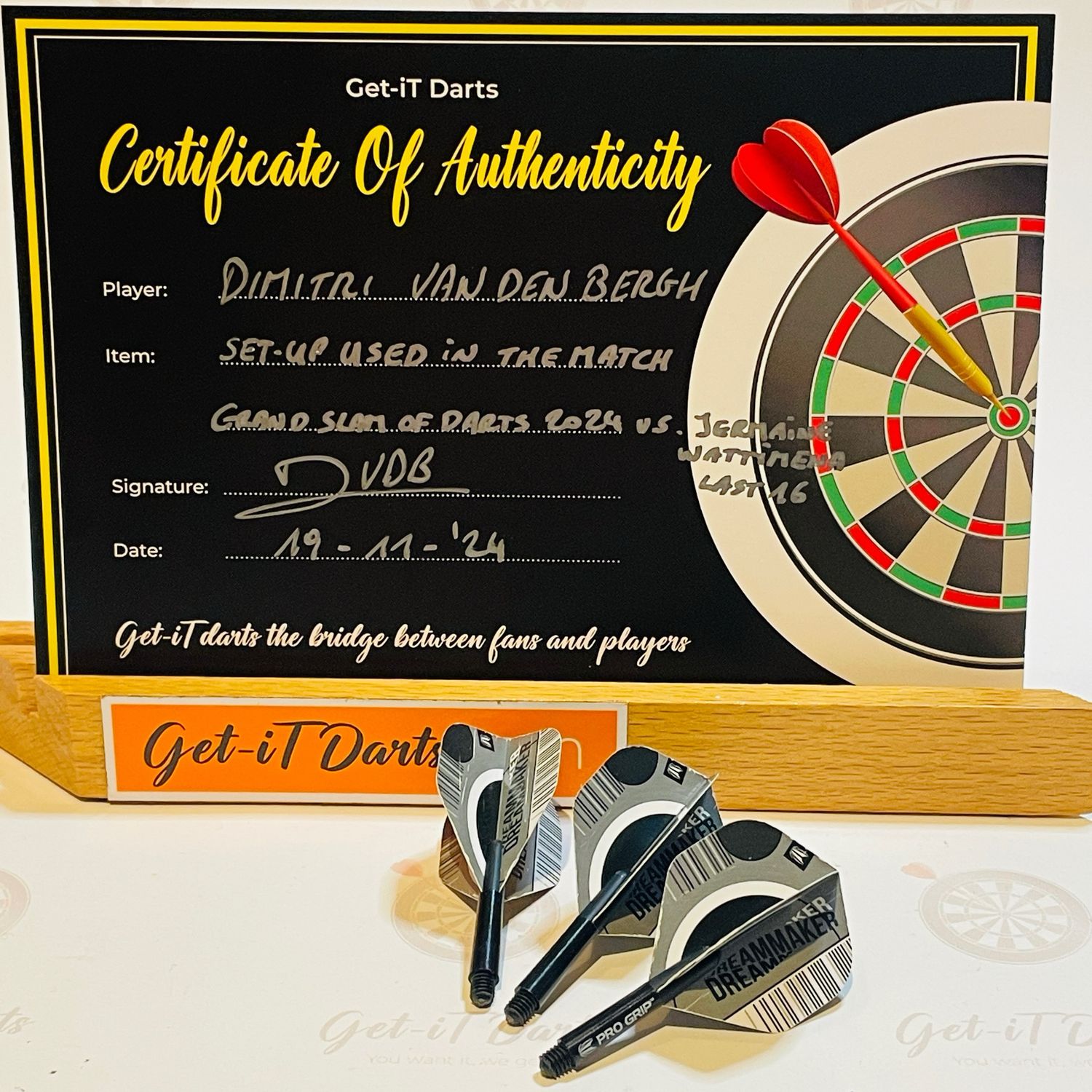 Dimitri van den Bergh match Used setup GSOD vs Jermaine Wattimena