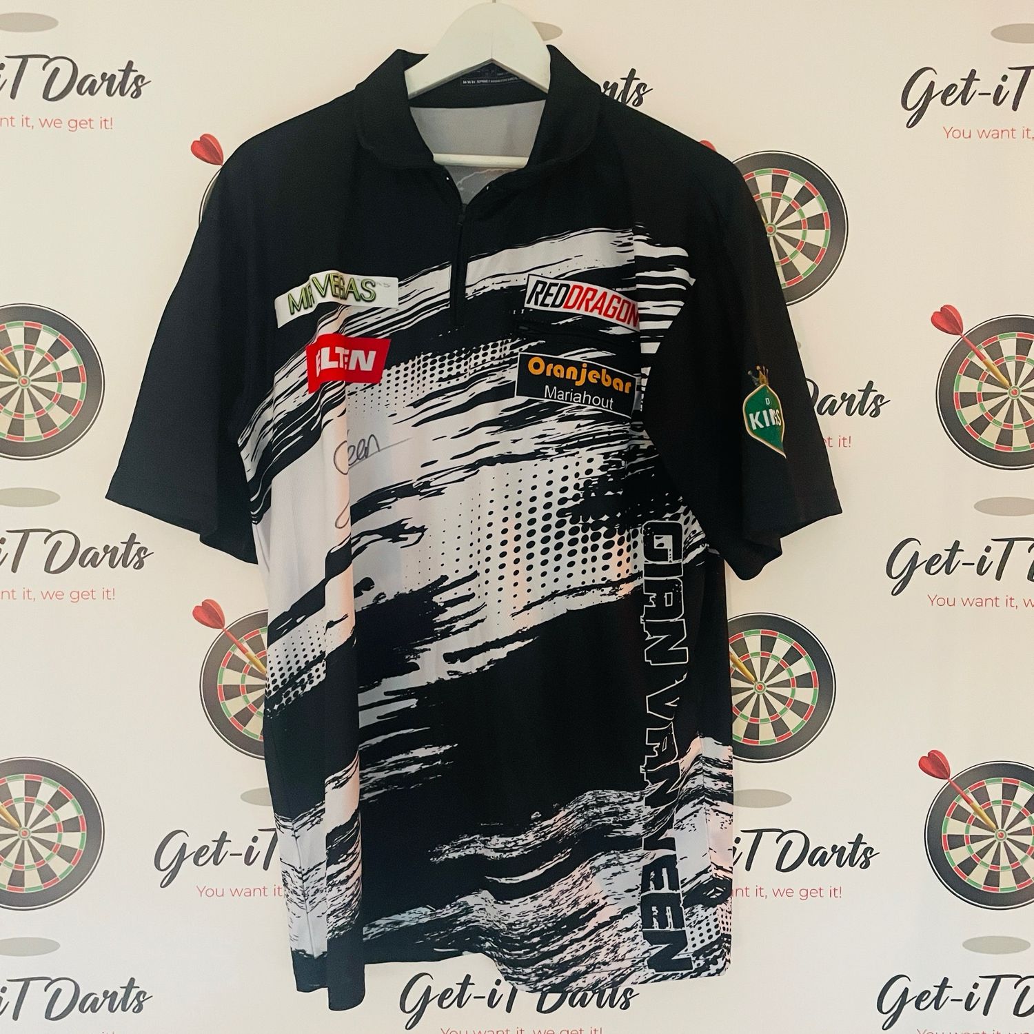 Gian van Veen Match Worn shirt vs Steven Bunting GSOD 2024