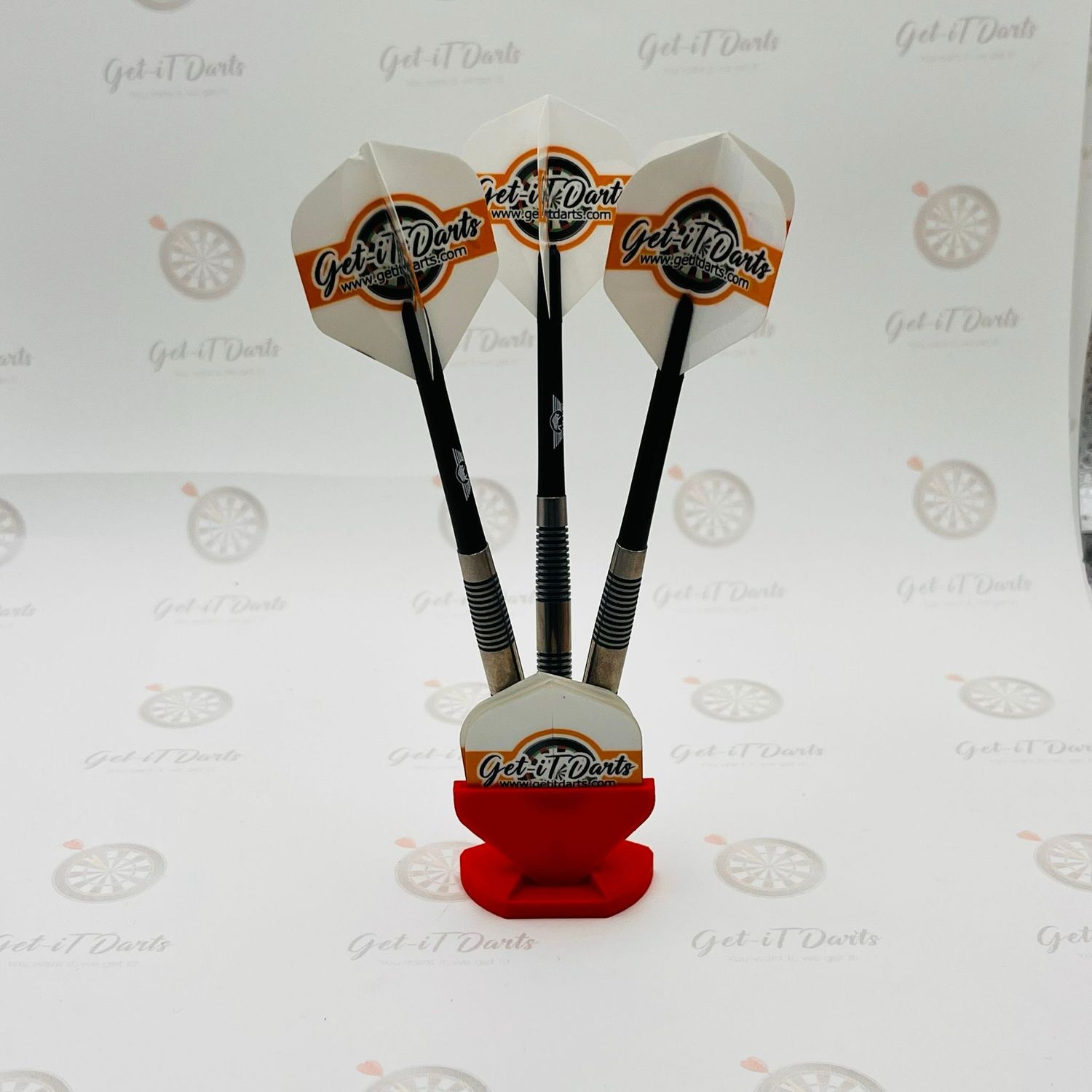 Darts stand + Flights holder Get-iTdarts Red