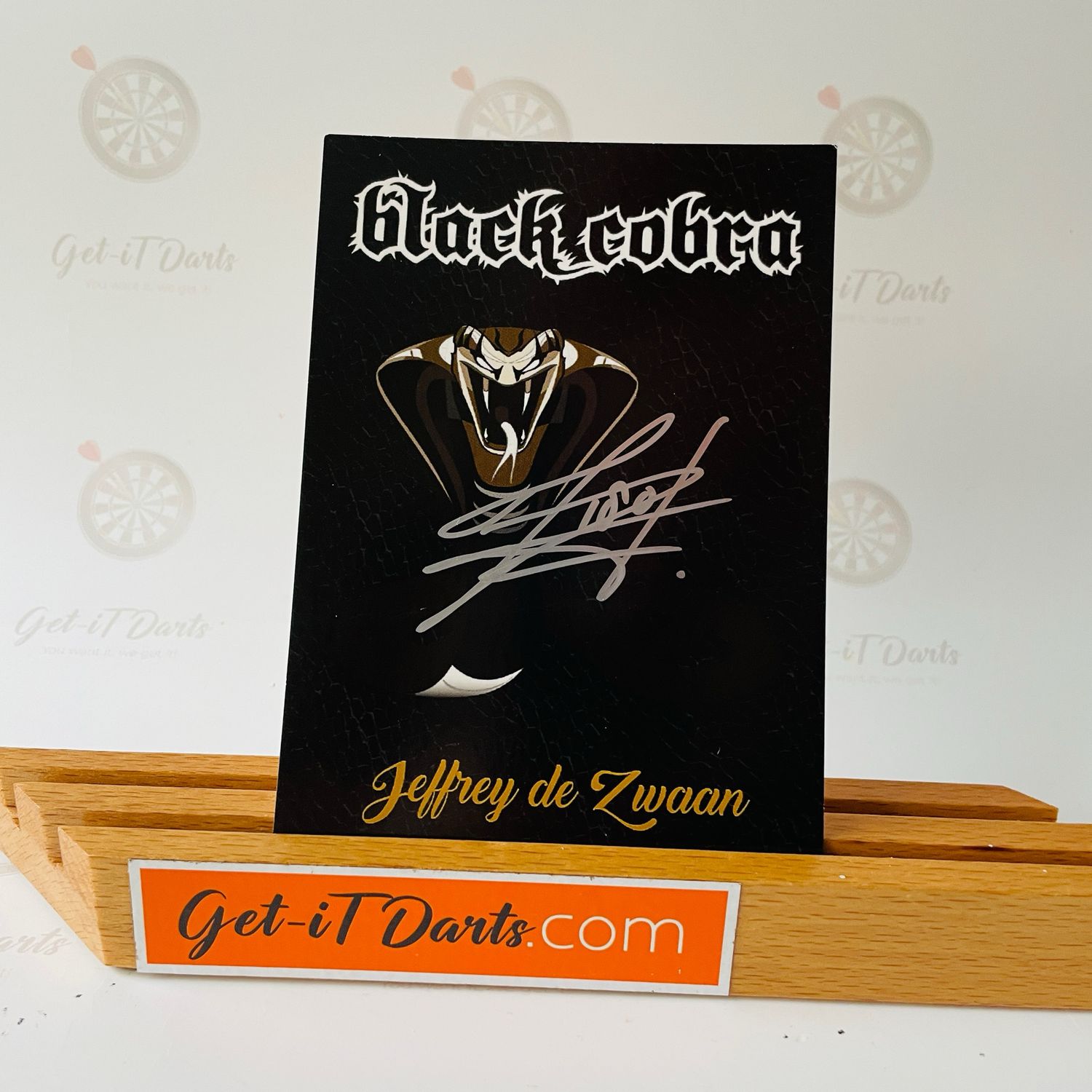 Signed Card Jeffrey De Zwaan Black Cobra