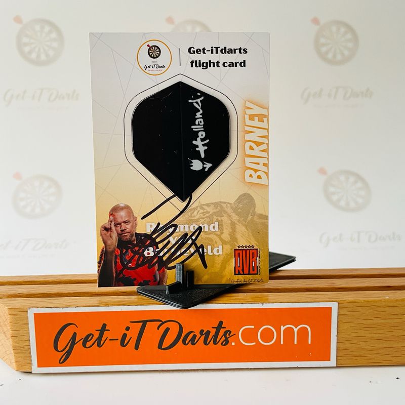 Flight Card Raymond van Barneveld Holland Black