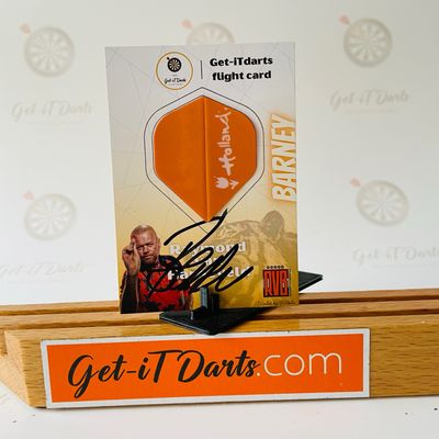 Flight Card Raymond van Barneveld Holland Orange