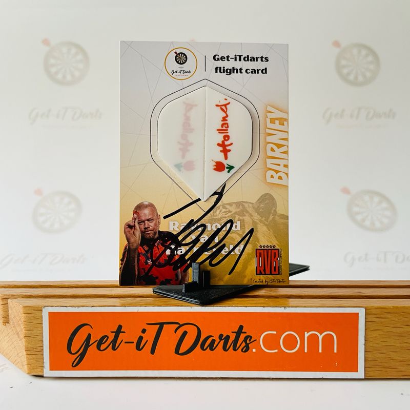 Flight Card Raymond van Barneveld Holland White
