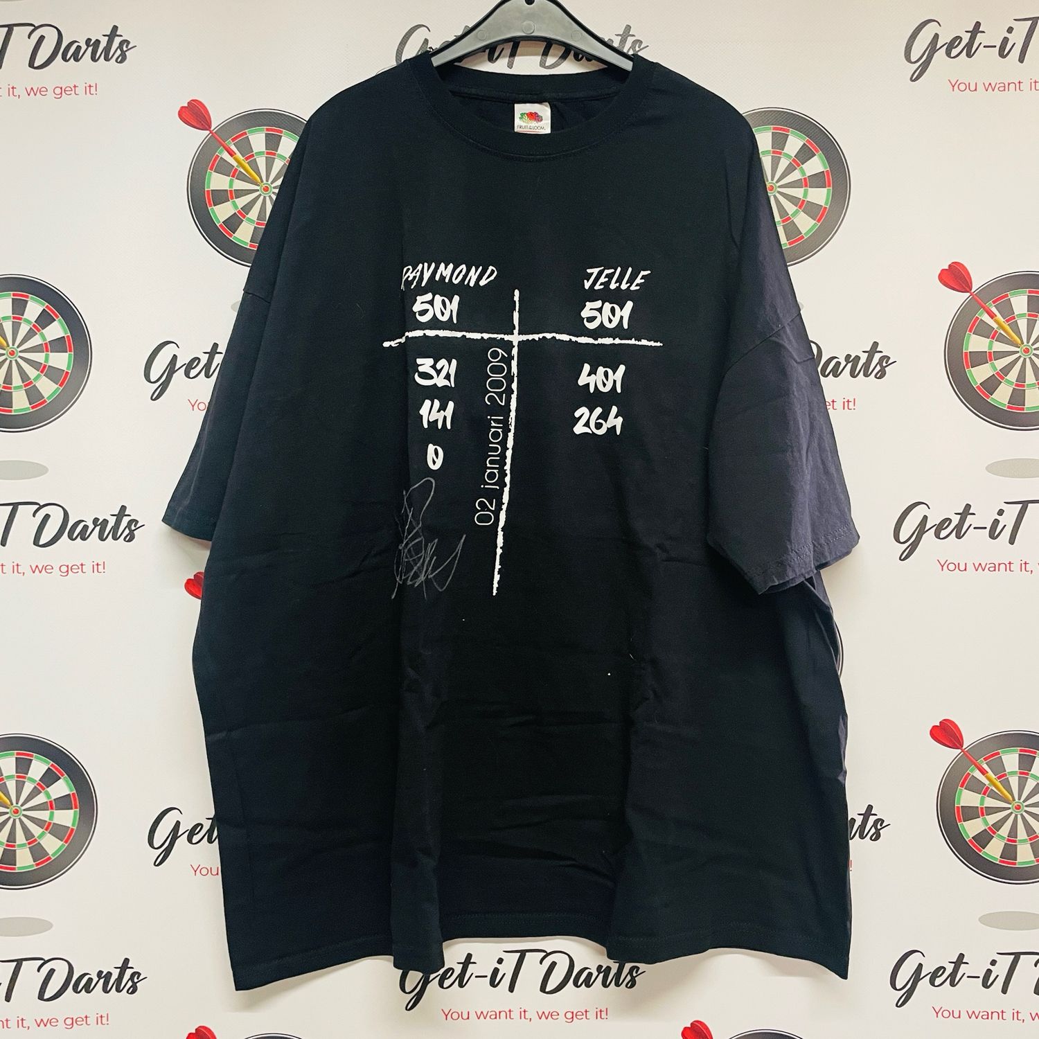 T-Shirt 3XL 9dart RvB vs Jelle (used) WC 2009