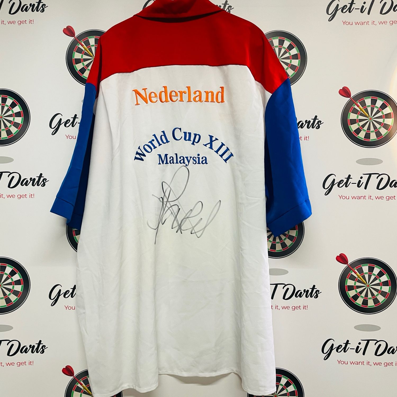 Raymond van Barneveld match Used shirt, World Cup 8 Maleisië 