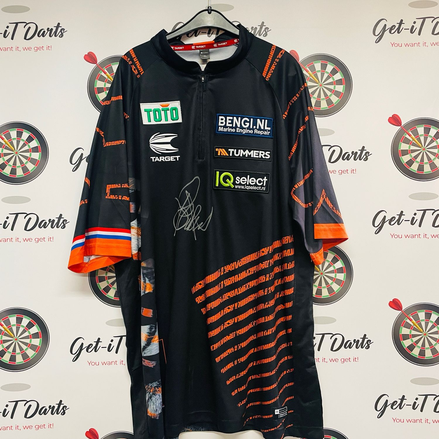 Raymond van Barneveld Match Worn Shirt, Interview Shirt (Badges)