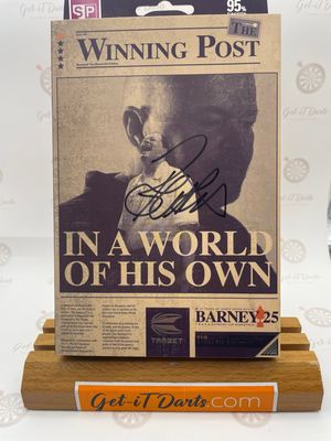 Raymond van barneveld signed BOX Target "Barney 25 years" 21 gram