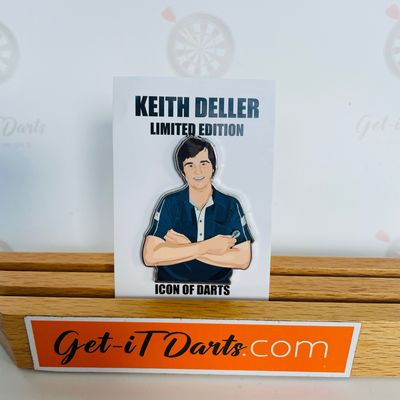 Keith Deller darts pin