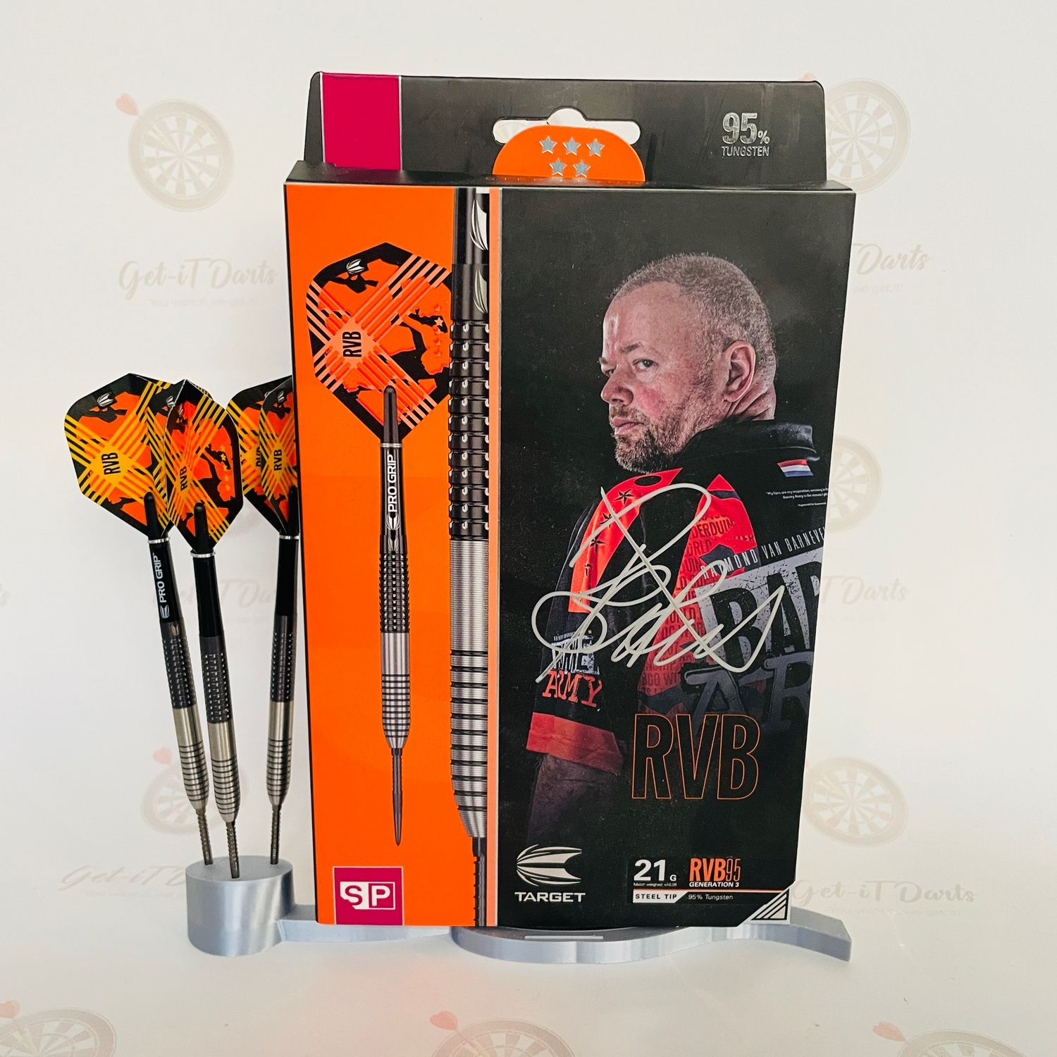 Darts box stand grey