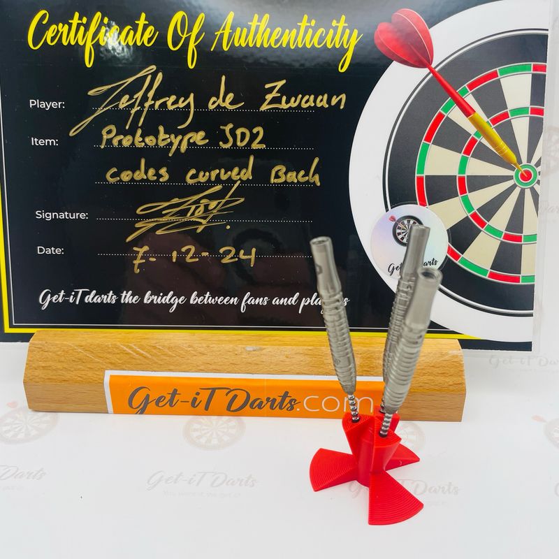 Jeffrey de Zwaan match Used darts, Curved!