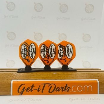 Simon Whitlock Flights signed Bulls Orange