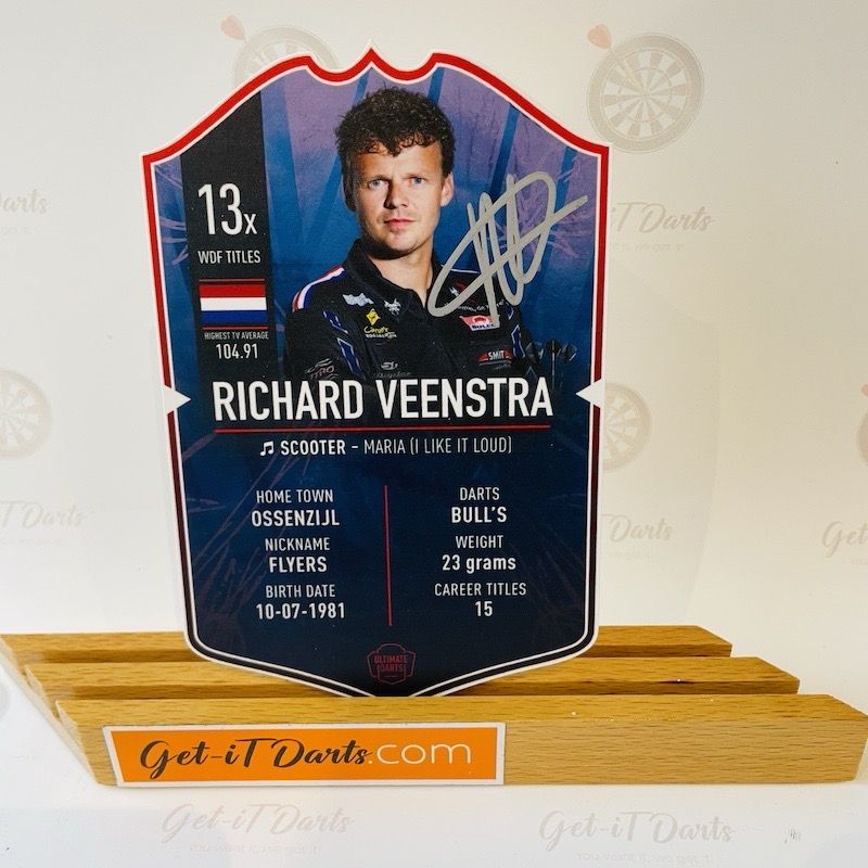 Richard Veenstra Ultimate Darts Card Mini Signed