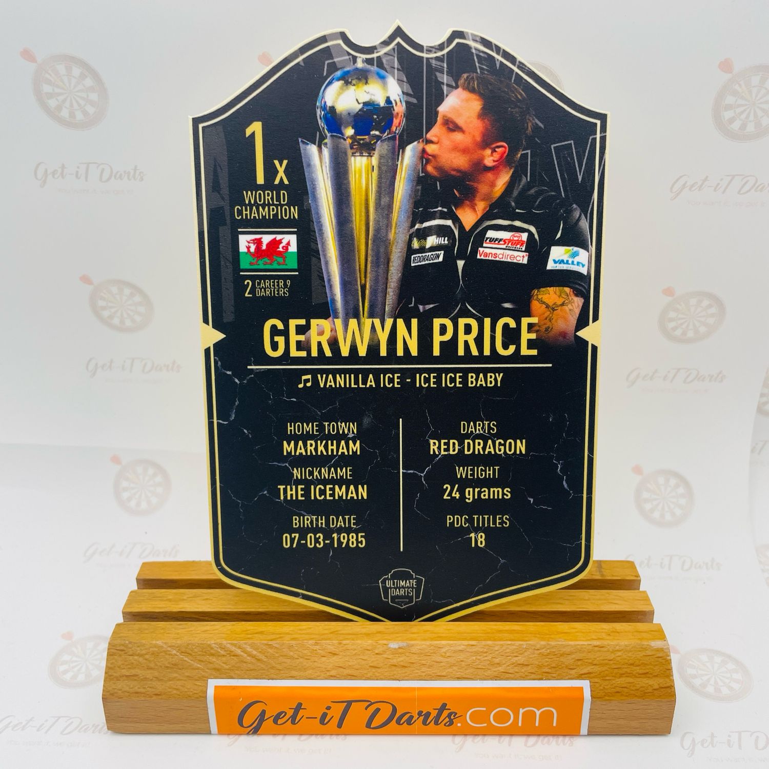 Gerwyn Price Mini Ultimate Darts Card