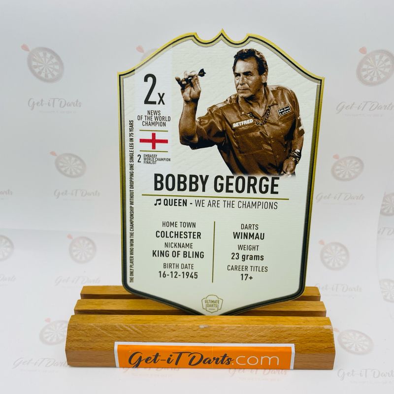 Ultimate Dartcard Bobby George, Metal - Mini