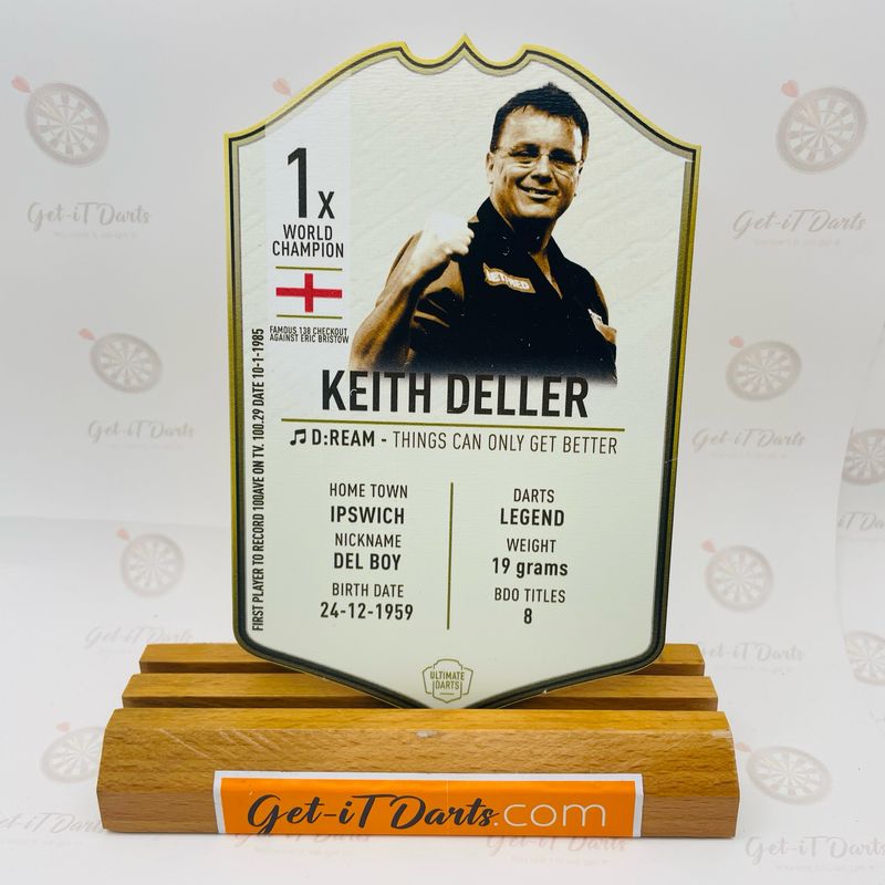 Ultimate Dartcard Keith Deller, Metal - Mini