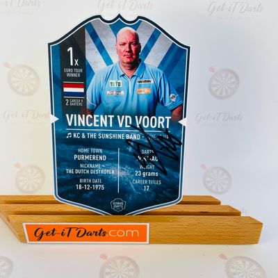 Ultimate Darts Card Vincent van der Voort Signed