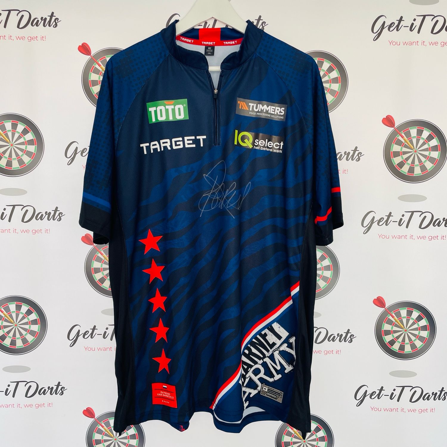 Raymond van Barneveld Match Worn shirt vs Chris Dobey Toto Dutch Darts Masters
