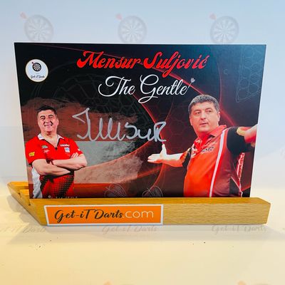 Mensur Suljovic autograph card