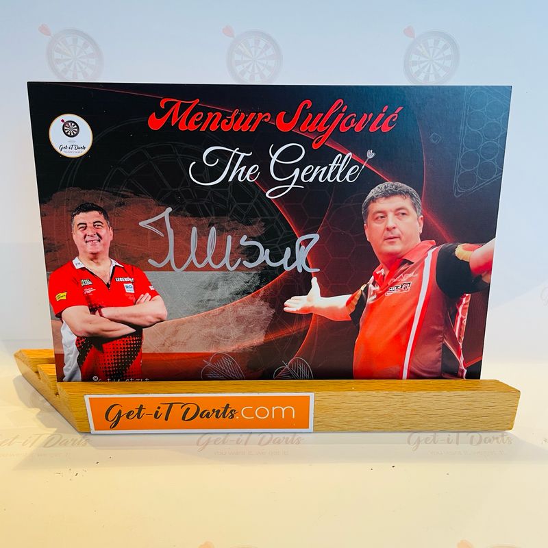 Mensur Suljovic autograph card