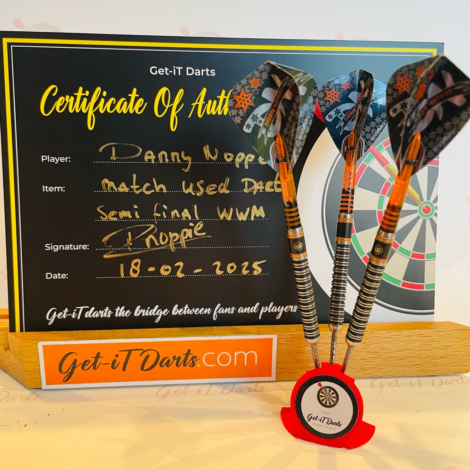 Danny Noppert Match Used darts Semi final WWM