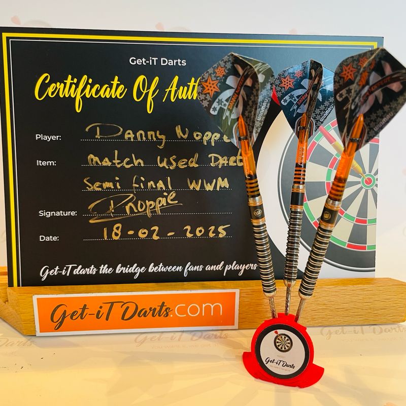 Danny Noppert Match Used darts Semi final WWM