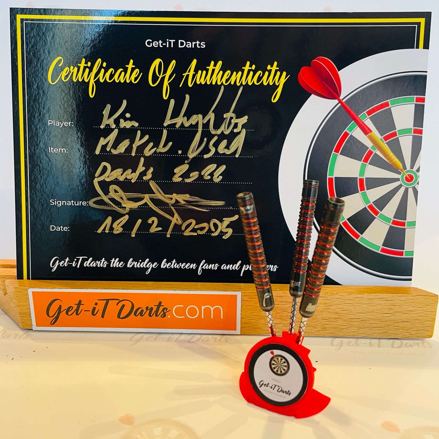 Kim Huybrechts match Used darts 2022