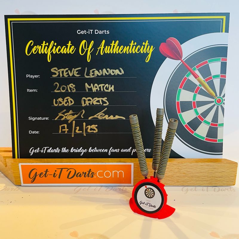 Steve Lennon Match Used darts 2018