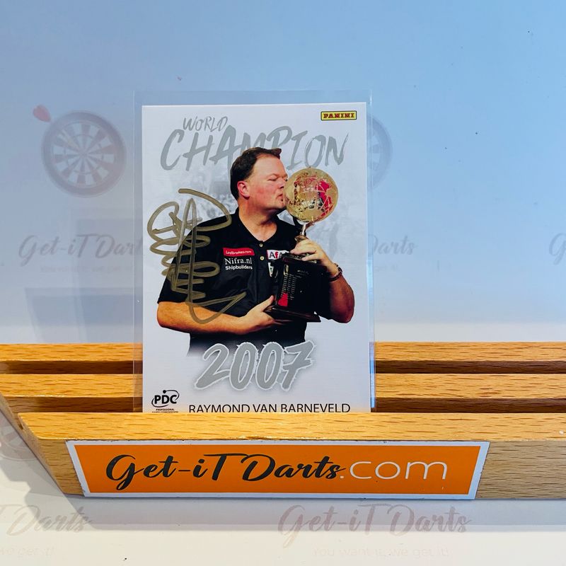 Limited Signed Panini Cards - Raymond van Barneveld (gold signed) 
