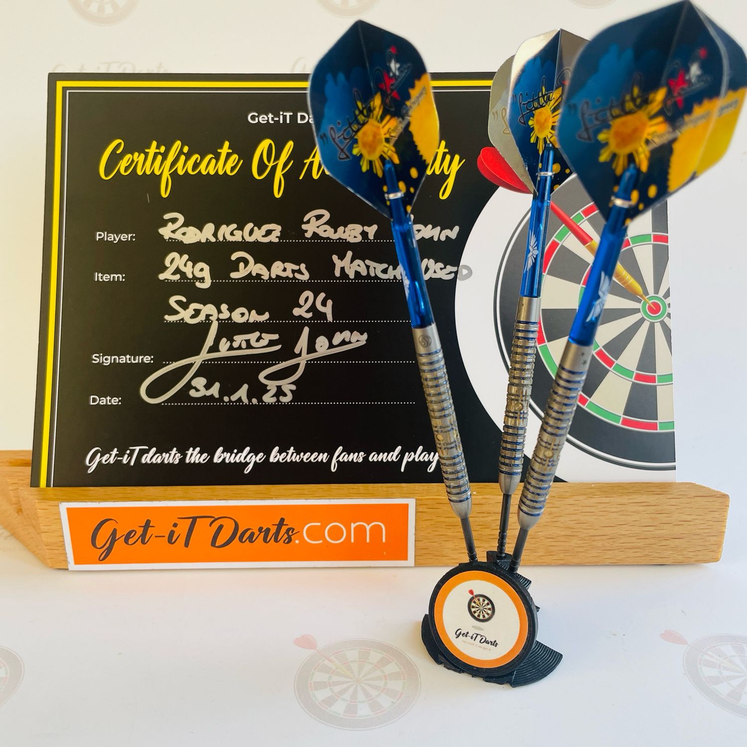 Robby John Rodriguez match used darts 24 gram
