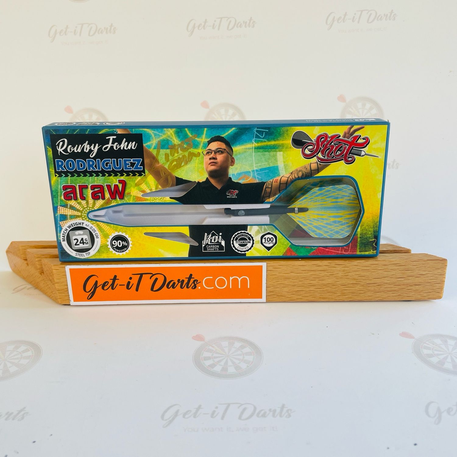 Robby-John Rodriguez signed box, no darts!
