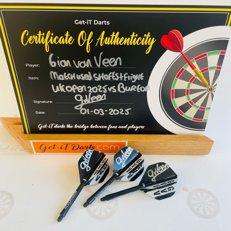 Gian van Veen Match Used setup vs Burton UK Open’25