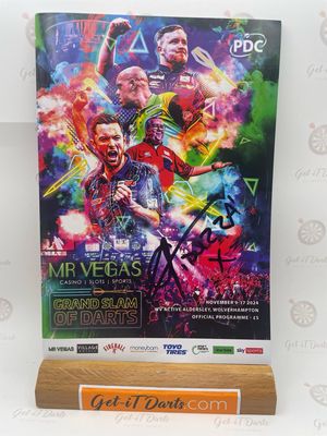 Program signed by Glen Durrant
