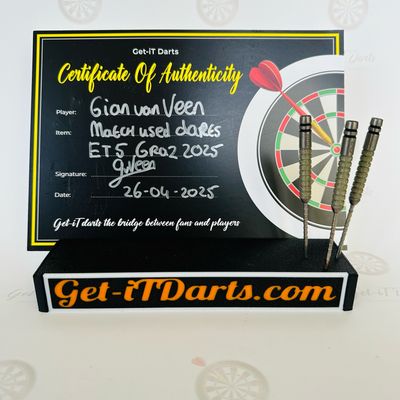 Gian van Veen match Used darts Eurotour Graz