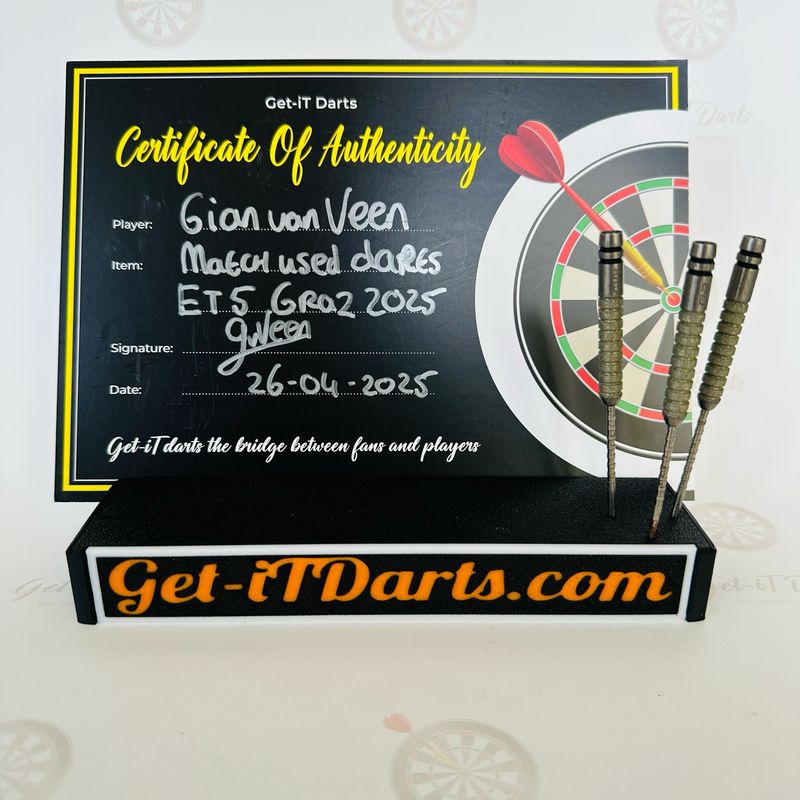Gian van Veen match Used darts Eurotour Graz