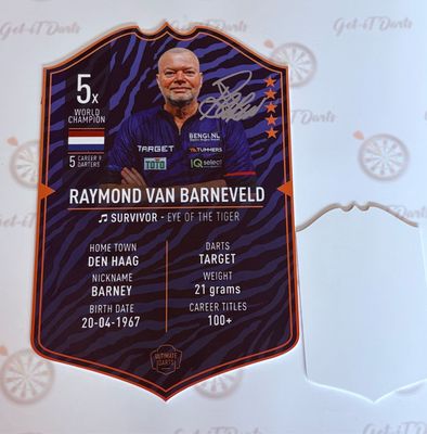 Ultimate Card Plexiglass Raymond van Barneveld 