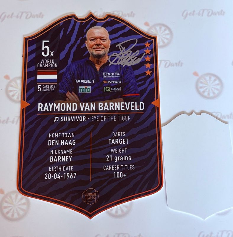 Ultimate Card Plexiglass Raymond van Barneveld 