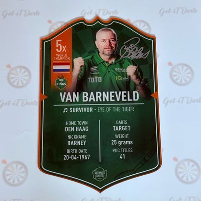 Ultimate Card Raymond van Barneveld Plexiglas