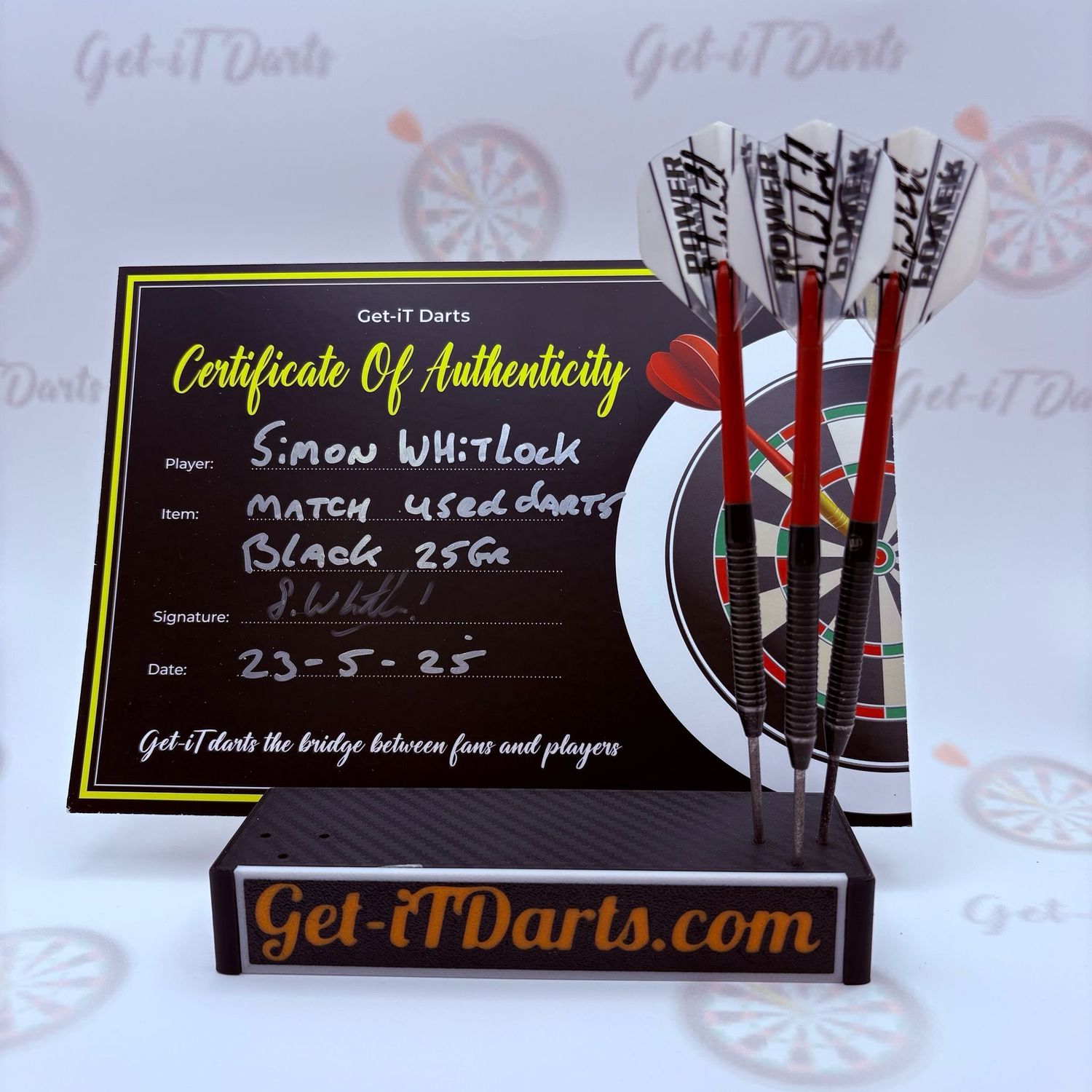 Simon Whitlock, Match Used Darts