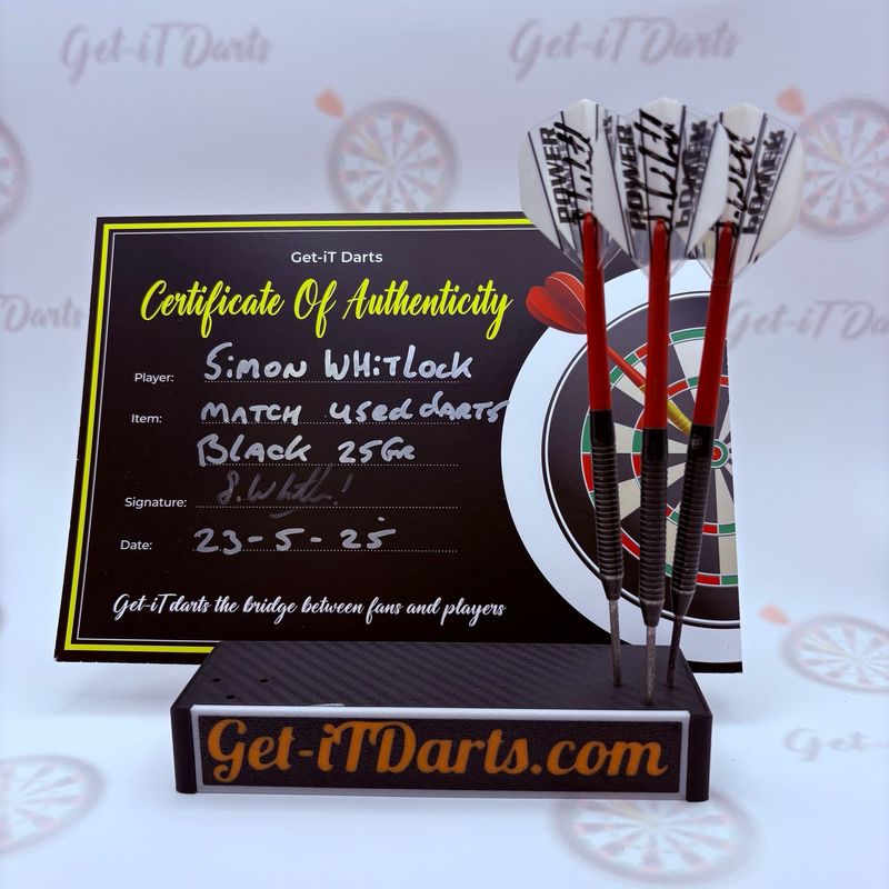 Simon Whitlock, Match Used Darts