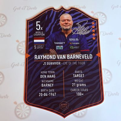 Ultimate card Metal Raymond van Barneveld 37x25cm