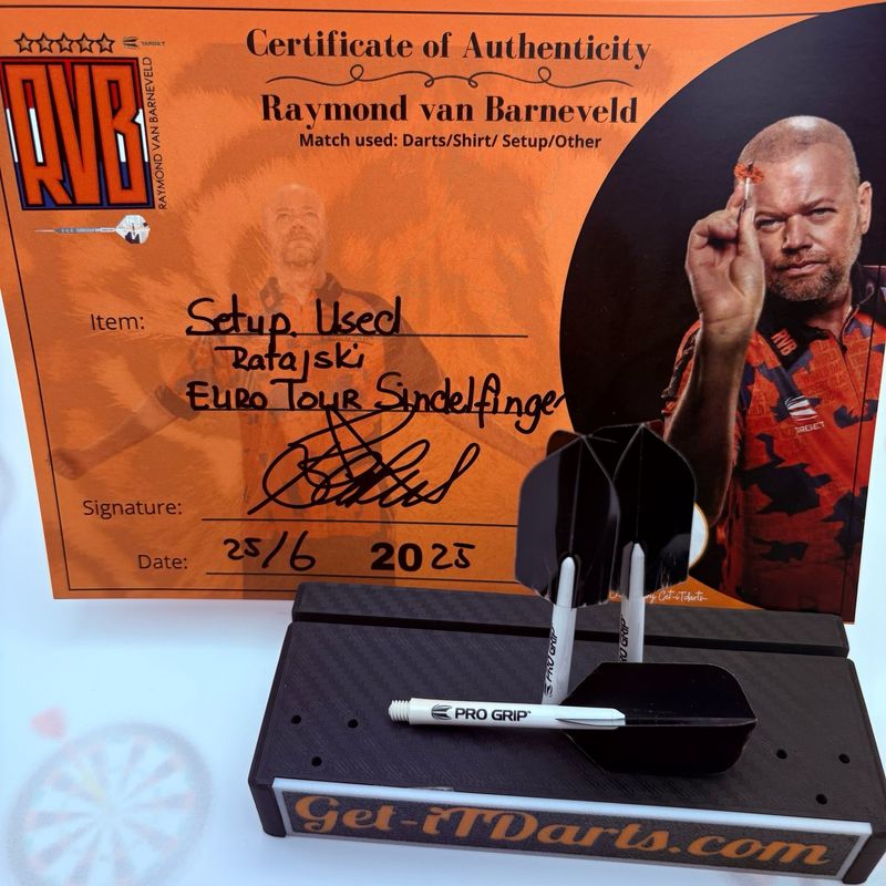 Raymond van Barneveld, match Used setup, eurotour Sindelfingen vs Ratajski