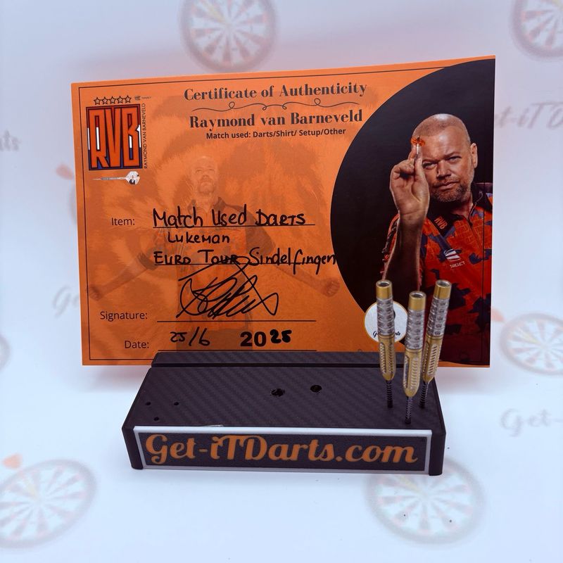 Raymond van Barneveld, Match Used Darts, VS Martin Lukeman