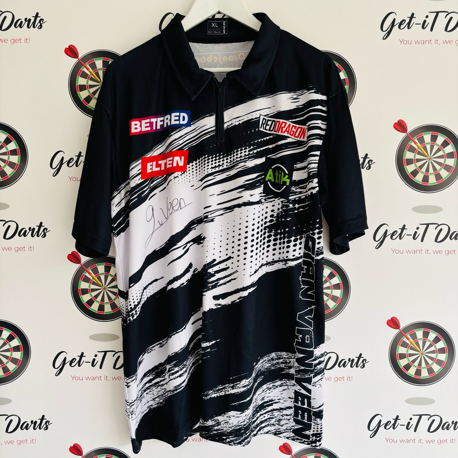 Gian van Veen match Worn shirt VS Danny Noppert - World Matchplay 2025