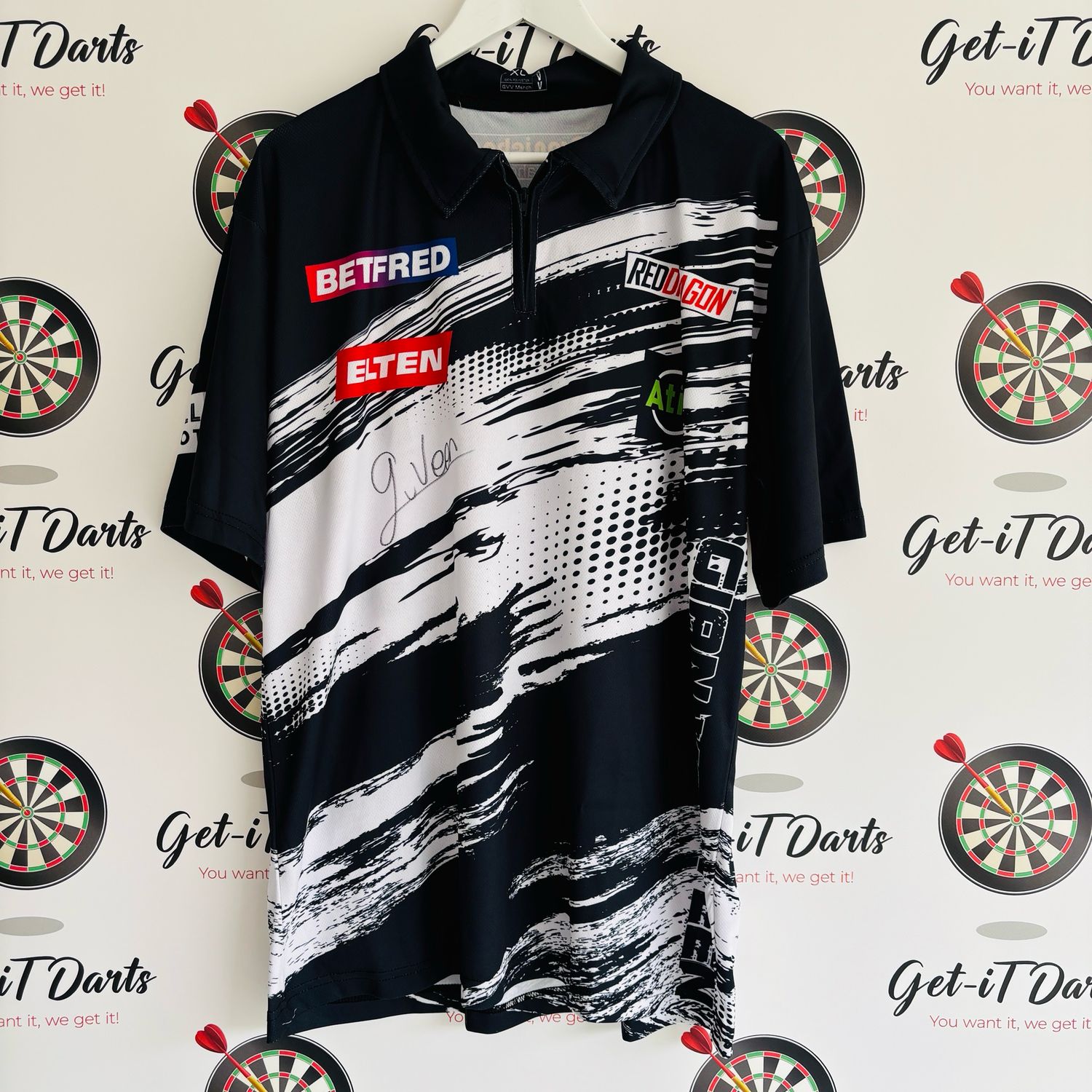 Gian van Veen match Worn shirt VS Luke Humpfries - World Matchplay 2025