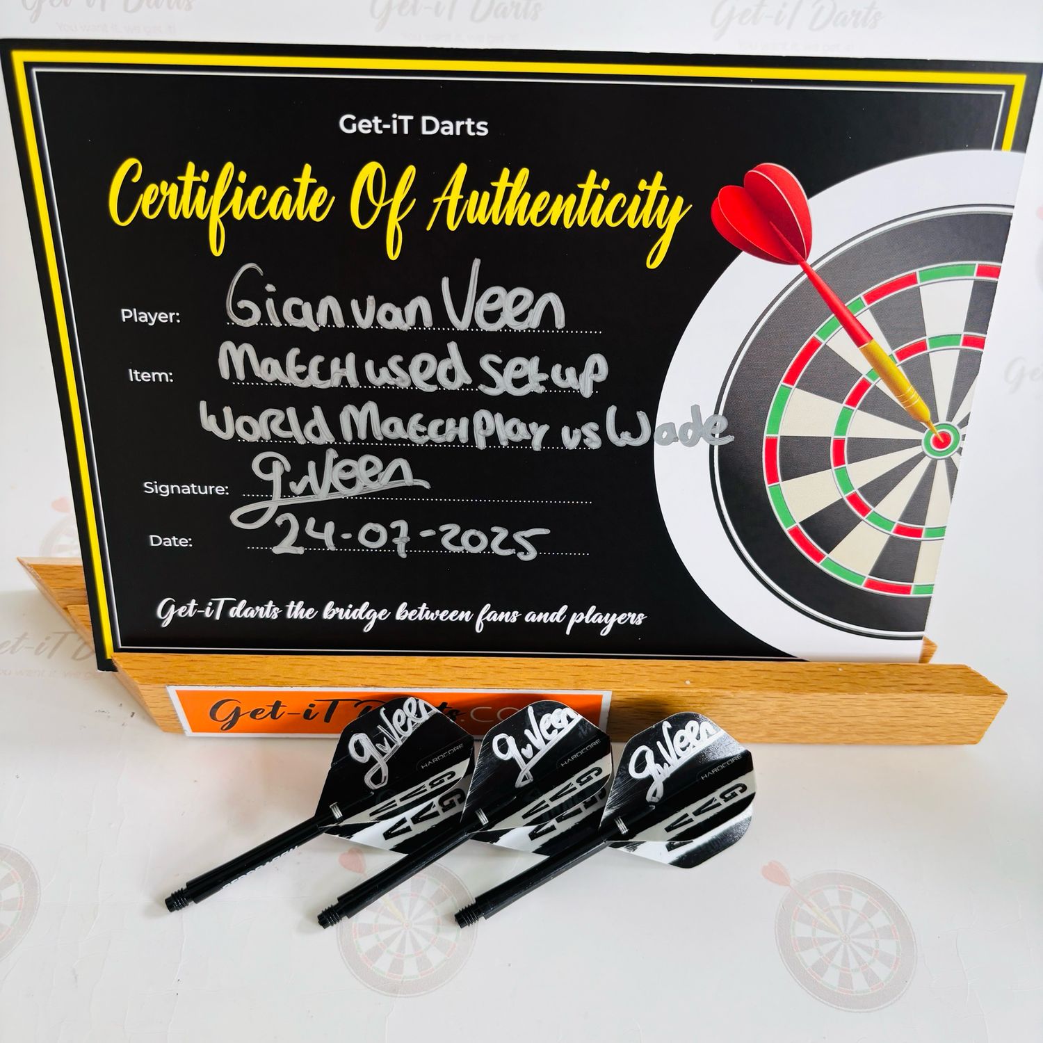 Gian van Veen match used setup vs James Wade - World Matchplay 2025