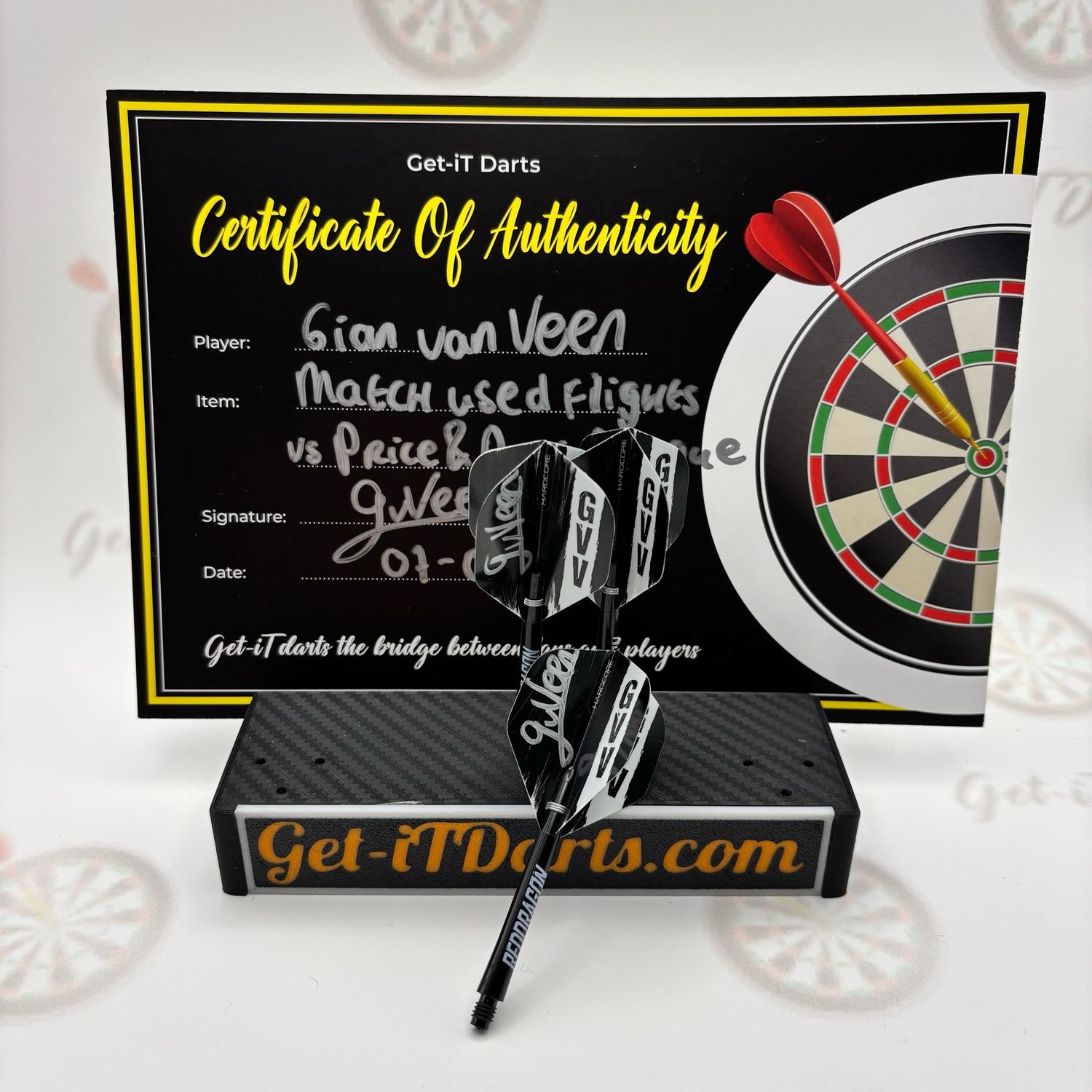 Gian van Veen, match used setup, eurotour Praag vs Price