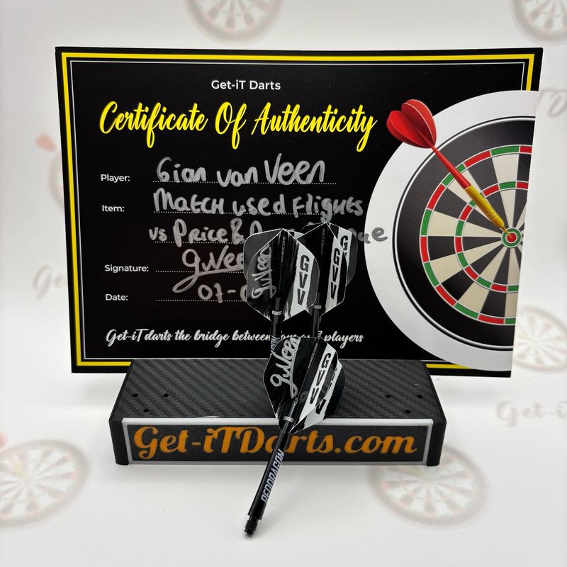 Gian van Veen, match used setup, eurotour Praag vs Price