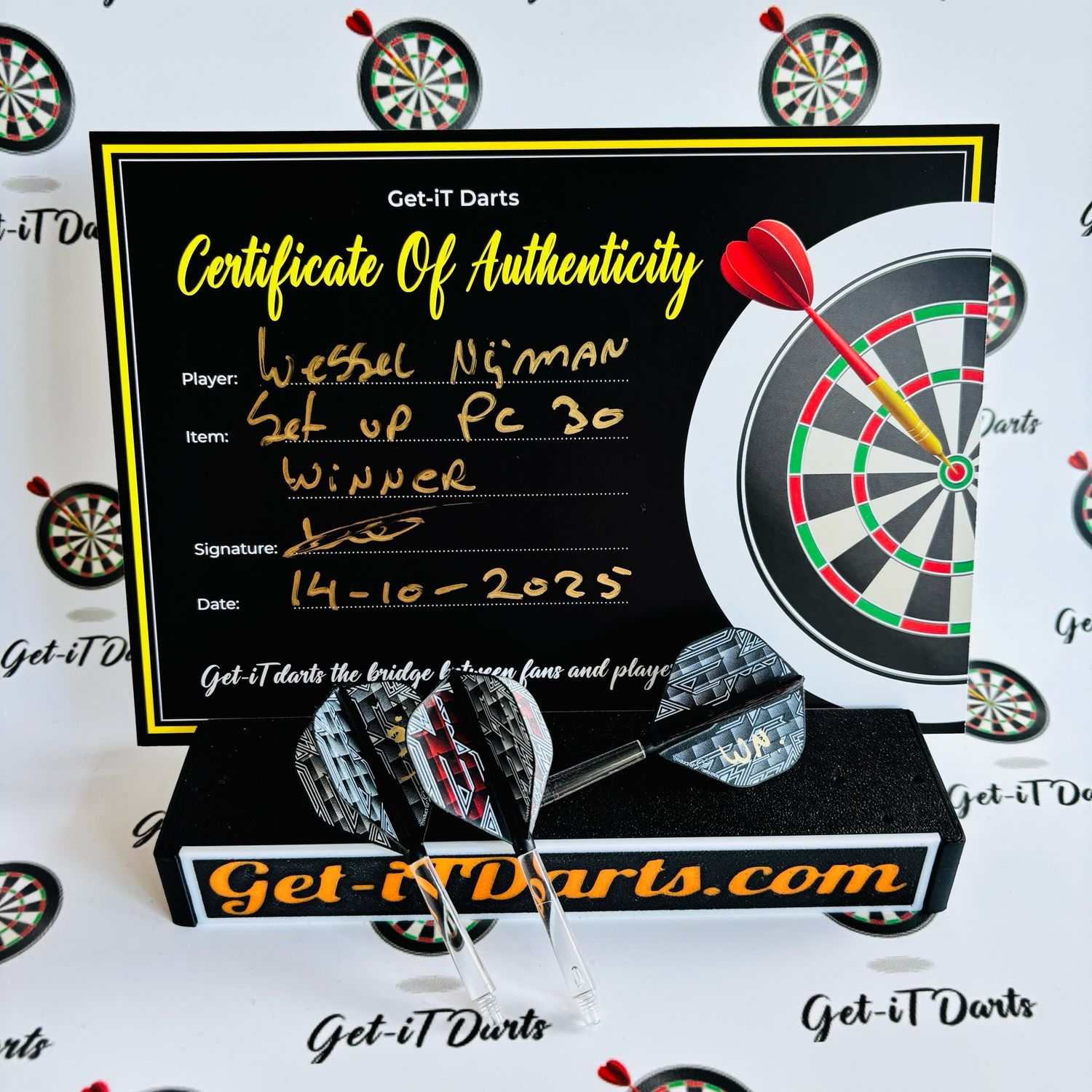 Wessel Nijman, match Used Setup, PC30 winner 2025 Wessel Nijman, match Used Setup, PC30 winner 2025