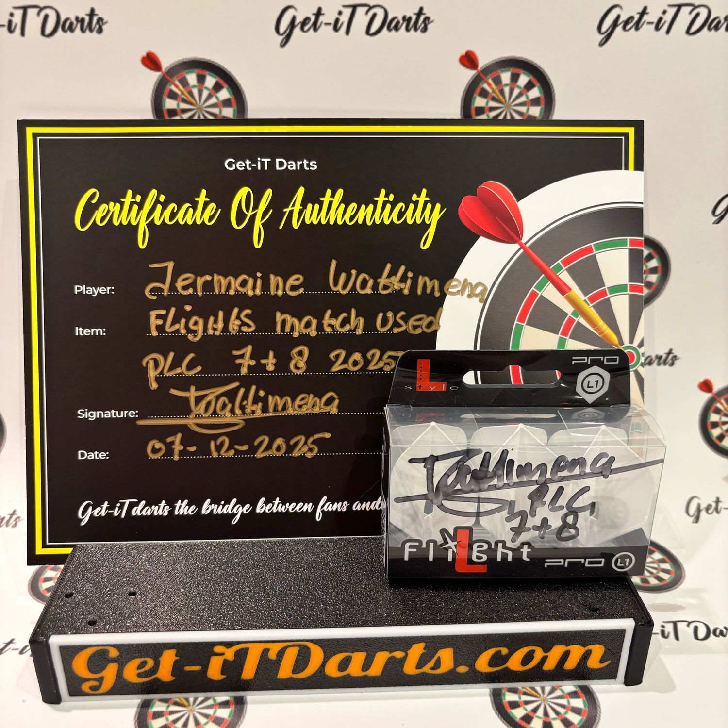 Jermaine Wattimena match used flights pc 7&8 Jermaine Wattimena match used flights pc 7&8