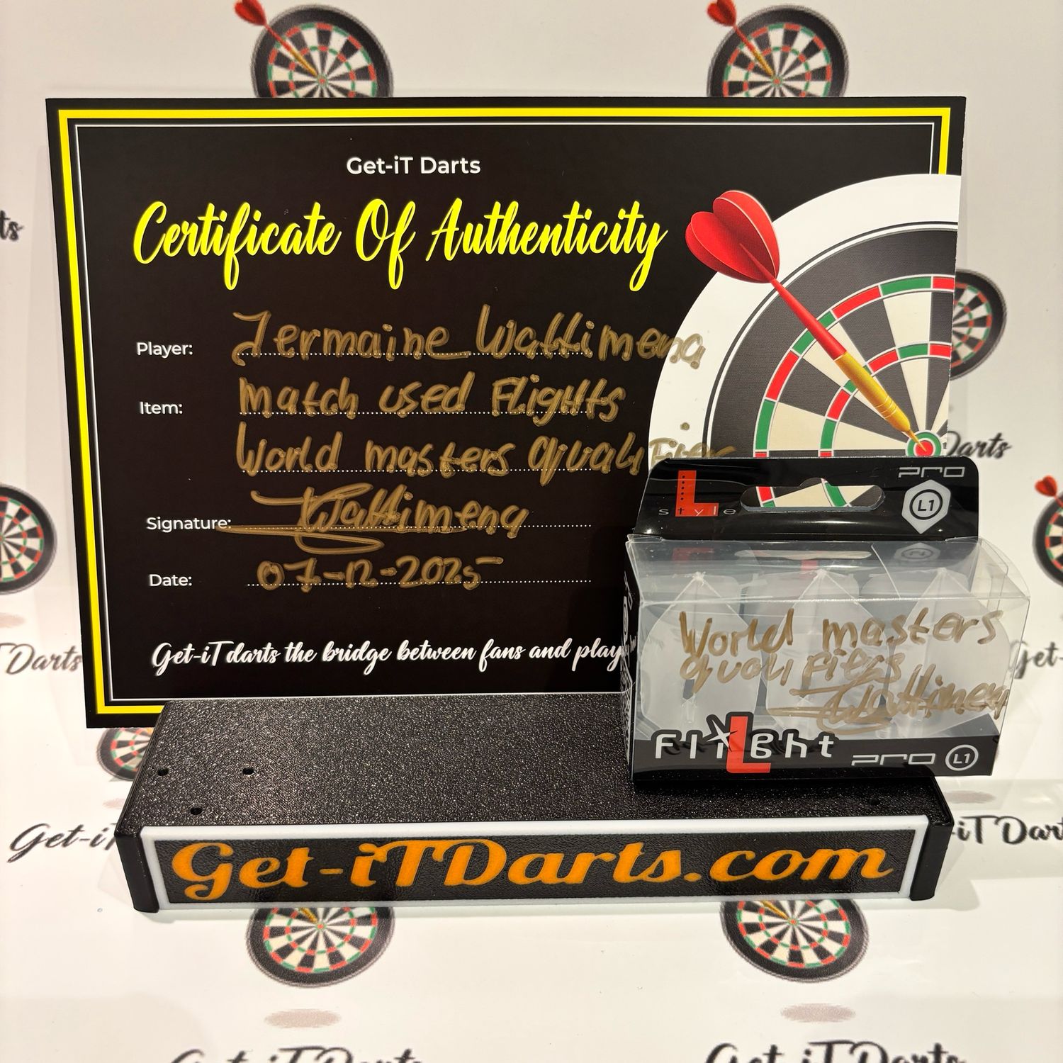 Jermaine Wattimena match used flights World Masters Qualifiers